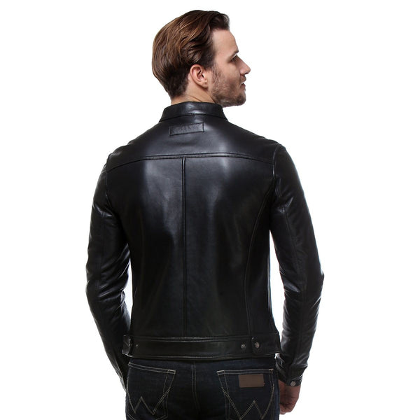 Slim Fit Biker Leather Jacket – The Film Jackets