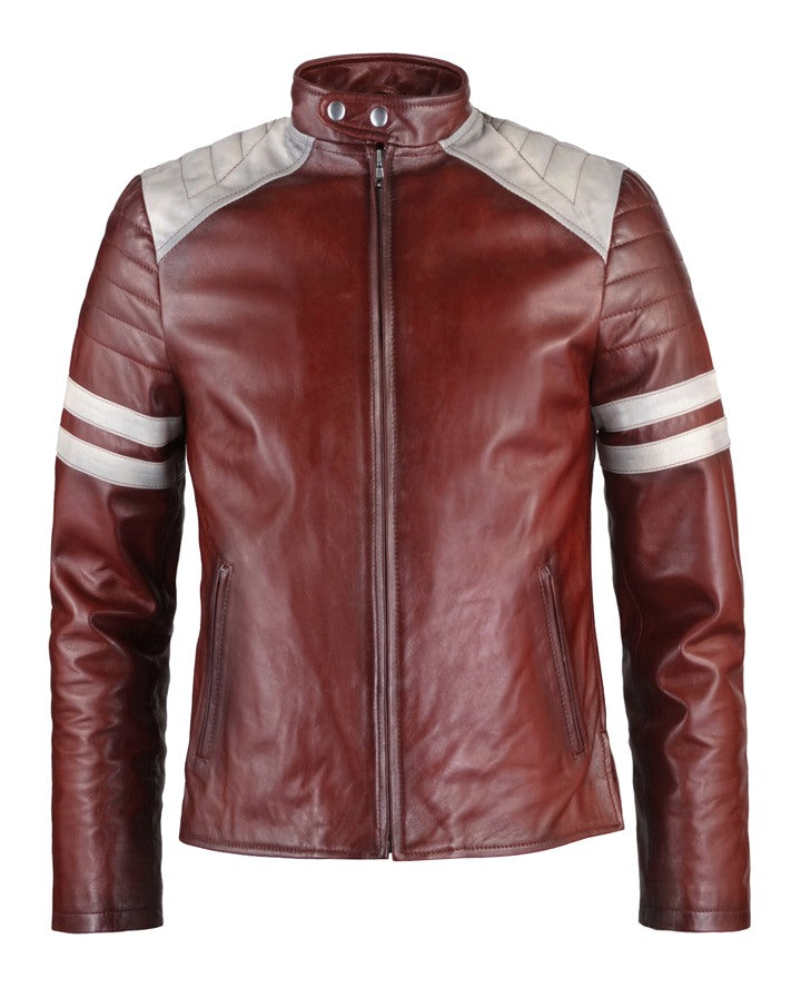 Fight Club Tyler Durden Red Leather Jacket